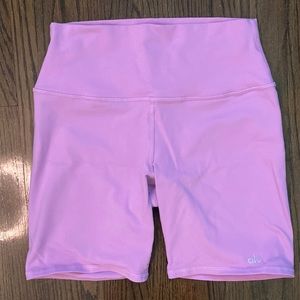 All Yoga - High Waist Biker Short - M, Light Pink